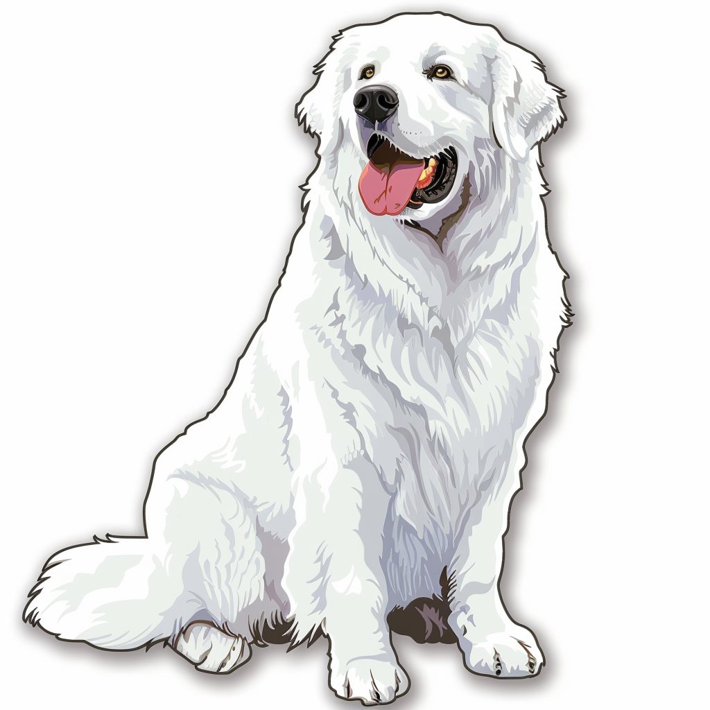 Great Pyrenees dog  Vinyl Decal Sticker for Car, Laptop, Tumbler and more # F023533