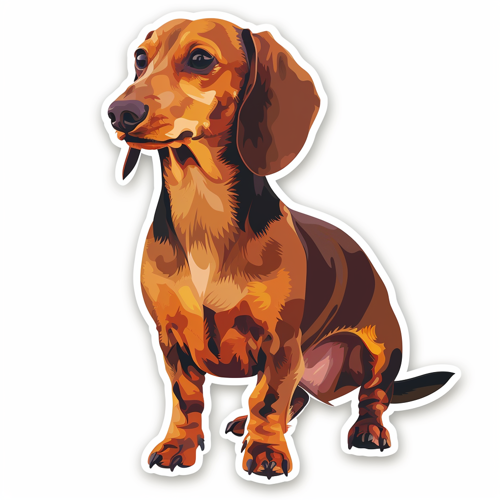 Dachshund Dog Vinyl Decal Sticker for Car, Laptop, Tumbler and more # F013120