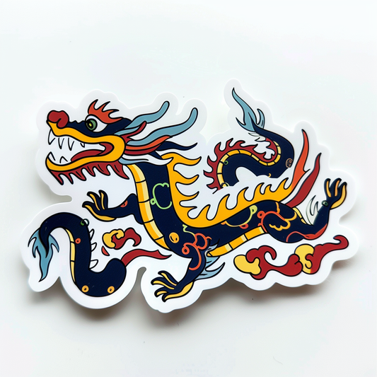 Dragon majestic Expressive surreal Vinyl Decal Sticker for Car, Laptop, Tumbler and more # F019102