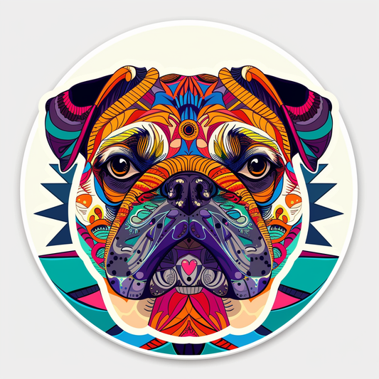 Bulldog Dog Vinyl Decal Sticker for Car, Laptop, Tumbler and more # F07464
