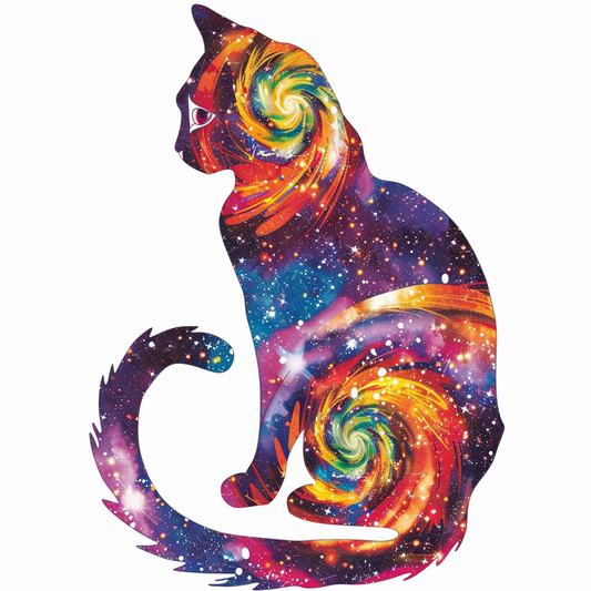 American Shorthair Cat majestic Expressive surreal Vinyl Decal Sticker for Car, Laptop, Tumbler and more # F018867