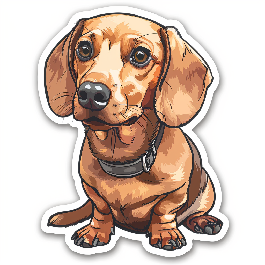 Dachshund Dog Vinyl Decal Sticker for Car, Laptop, Tumbler and more # F013081