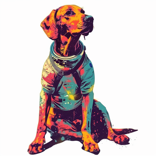 Adorable Great Dane Dog Expressive surreal Vinyl Decal Sticker for Car, Laptop, Tumbler and more # F017834