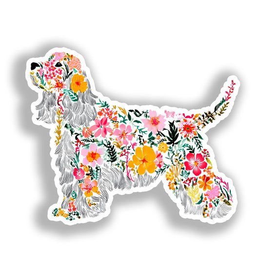 Cocker Spaniel Dog Vinyl Decal Sticker for Car, Laptop, Tumbler and more # A018774-4" x 4"
