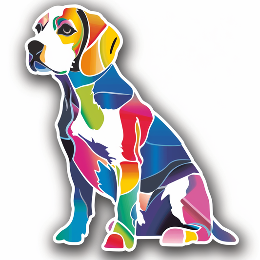 Beagle dog Vinyl Decal Sticker for Car, Laptop, Tumbler and more # F012145
