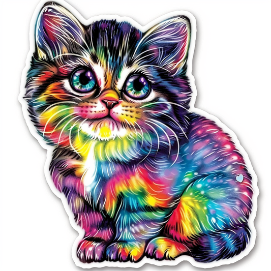 American Shorthair Cat majestic Expressive surreal Vinyl Decal Sticker for Car, Laptop, Tumbler and more # F018815