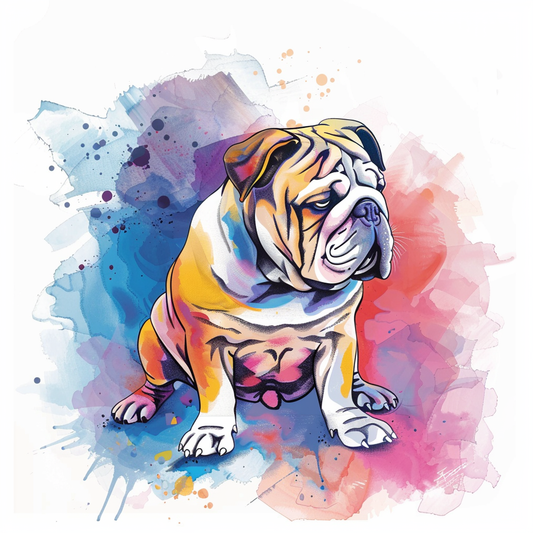 Bulldog Dog majestic Expressive surreal Vinyl Decal Sticker for Car, Laptop, Tumbler and more # F017544