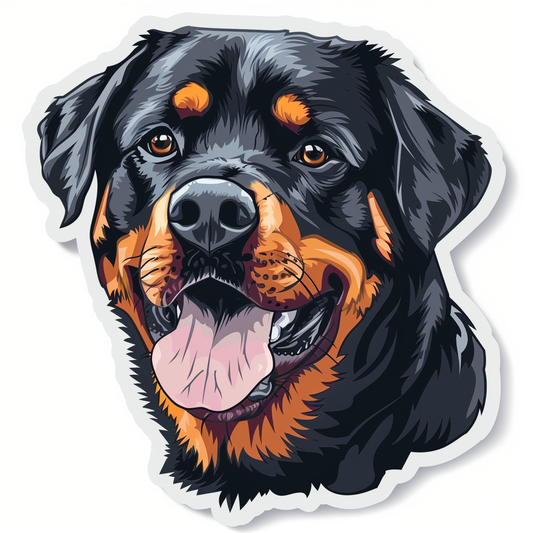 Rottweiler Dog Vinyl Decal Sticker for Car, Laptop, Tumbler and more # F07470