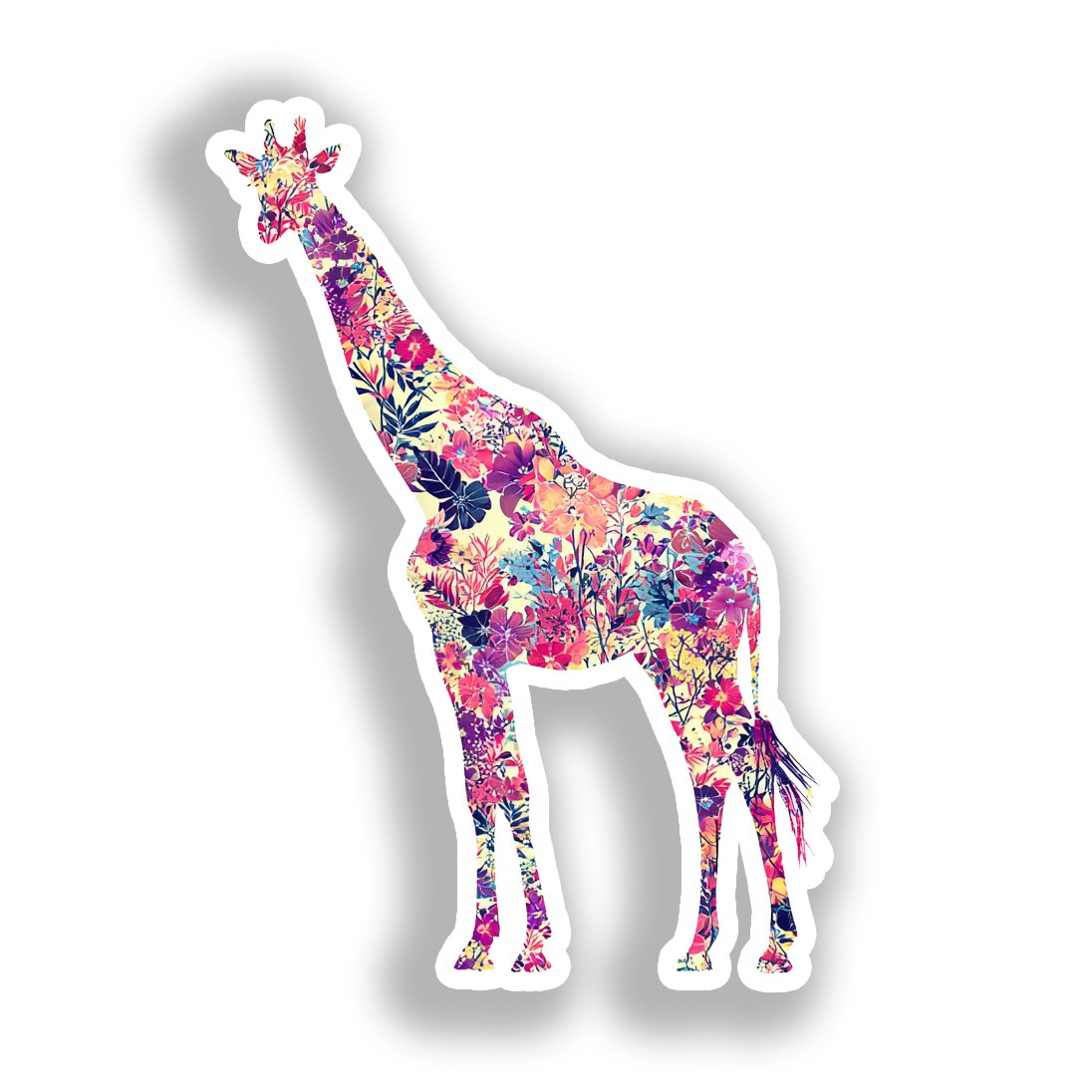 Giraffe Vinyl Decal Sticker for Car, Laptop, Tumbler and more # A019180-4" x 4"