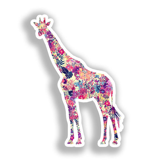 Giraffe Vinyl Decal Sticker for Car, Laptop, Tumbler and more # A019180-4" x 4"