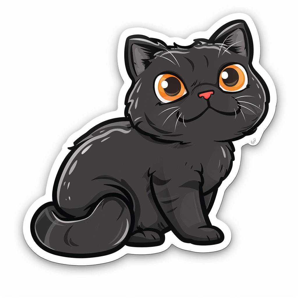 Scottish Fold cat Vinyl Decal Sticker for Car, Laptop, Tumbler and more # F08042