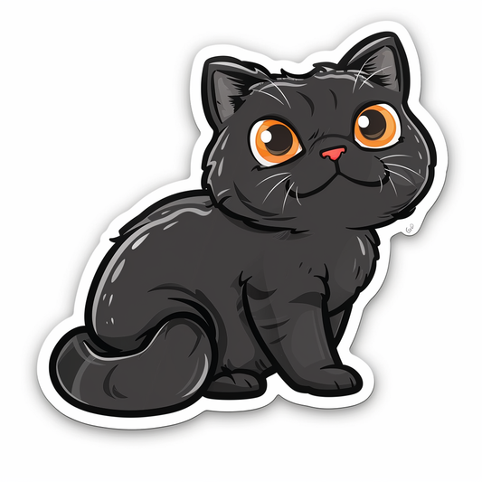 Scottish Fold cat Vinyl Decal Sticker for Car, Laptop, Tumbler and more # F08042