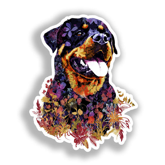 Rottweiler Dog Vinyl Decal Sticker for Car, Laptop, Tumbler and more # A018147-4" x 4"