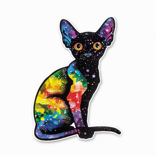 Devon Rex Cat Vinyl Decal Sticker for Car, Laptop, Tumbler and more # F09784
