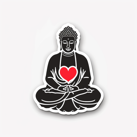 Buddha majestic Expressive surreal Vinyl Decal Sticker for Car, Laptop, Tumbler and more # F017102