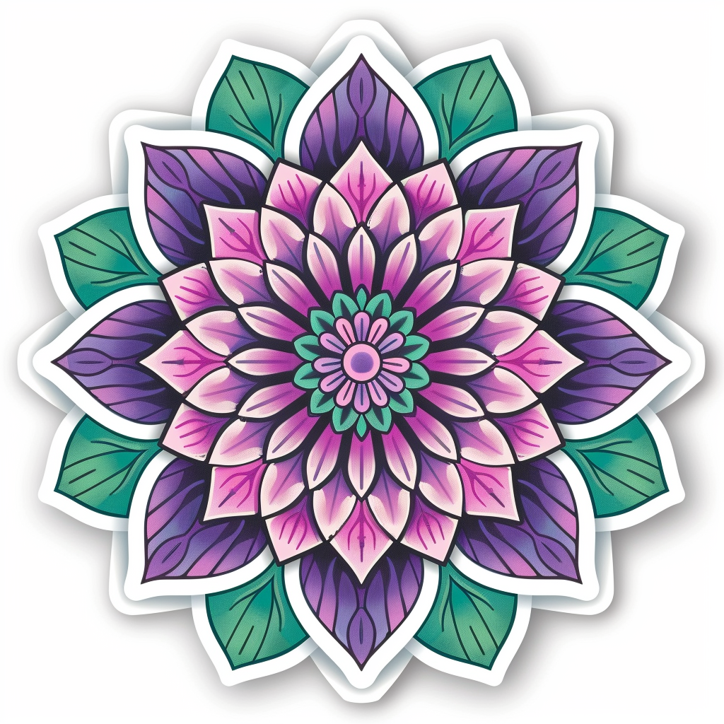 Mandala Vinyl Decal Sticker for Car, Laptop, Tumbler and more # F08113