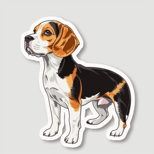 Beagle Dog Vinyl Decal Sticker for Car, Laptop, Tumbler and more # F07714