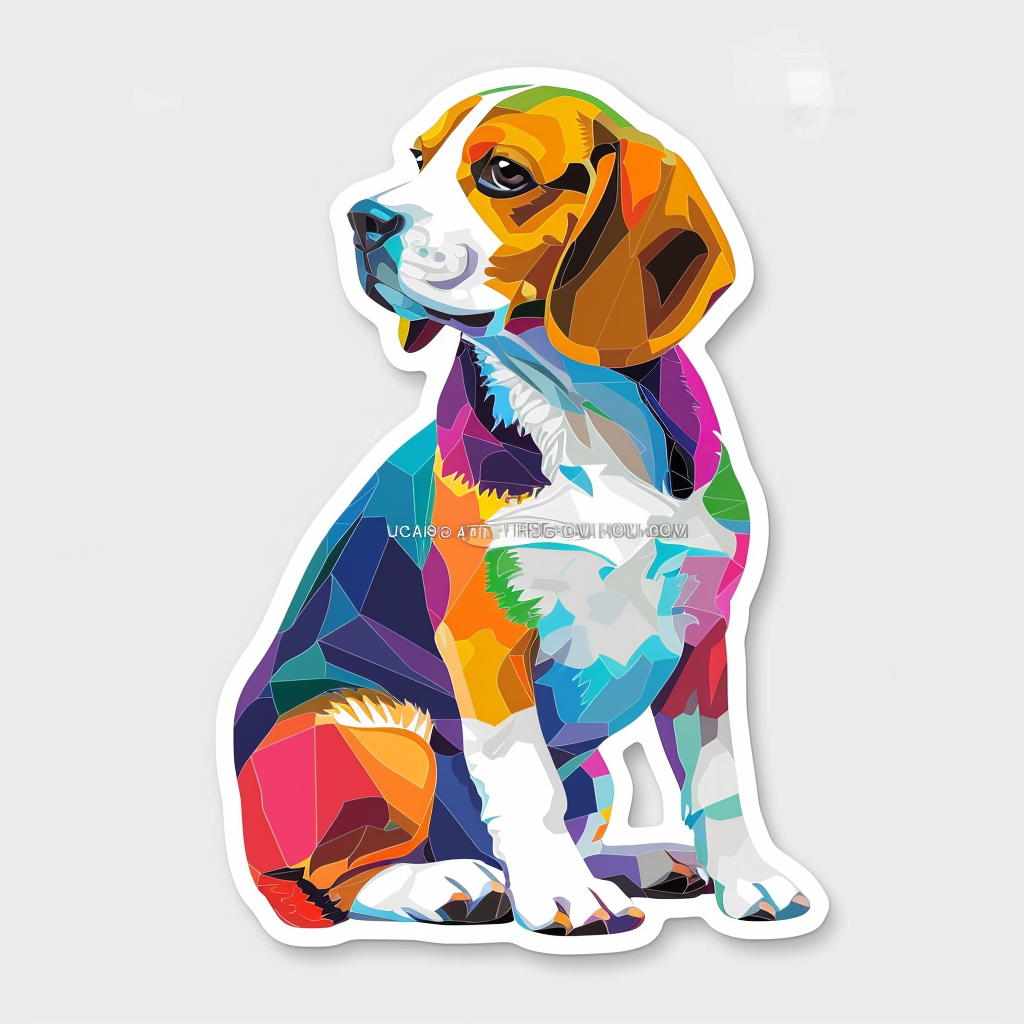 Beagle dog Vinyl Decal Sticker for Car, Laptop, Tumbler and more # F012159