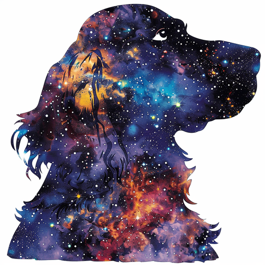 Cocker Spaniel Dog majestic Expressive surreal Vinyl Decal Sticker for Car, Laptop, Tumbler and more # F020324-4" x 4"