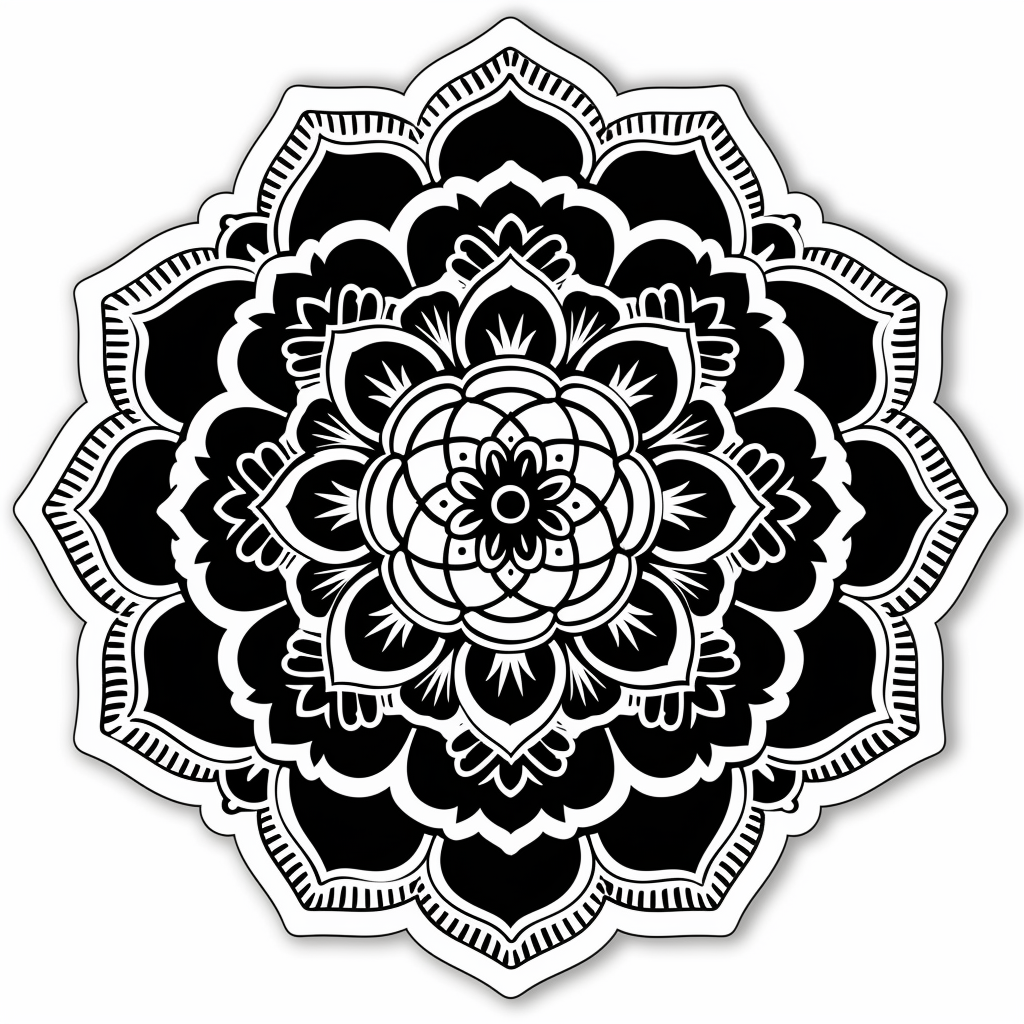 Mandala Vinyl Decal Sticker for Car, Laptop, Tumbler and more # F08252