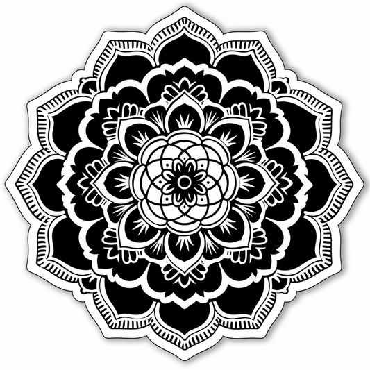 Mandala Vinyl Decal Sticker for Car, Laptop, Tumbler and more # F08252