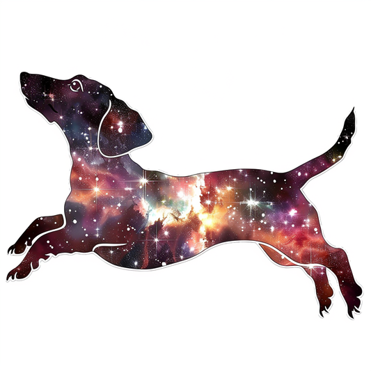 Dachshund Dog galaxy Vinyl Decal Sticker for Car, Laptop, Tumbler and more # F012958