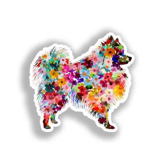 Pomeranian Dog Vinyl Decal Sticker for Car, Laptop, Tumbler and more # A017490-4" x 4"
