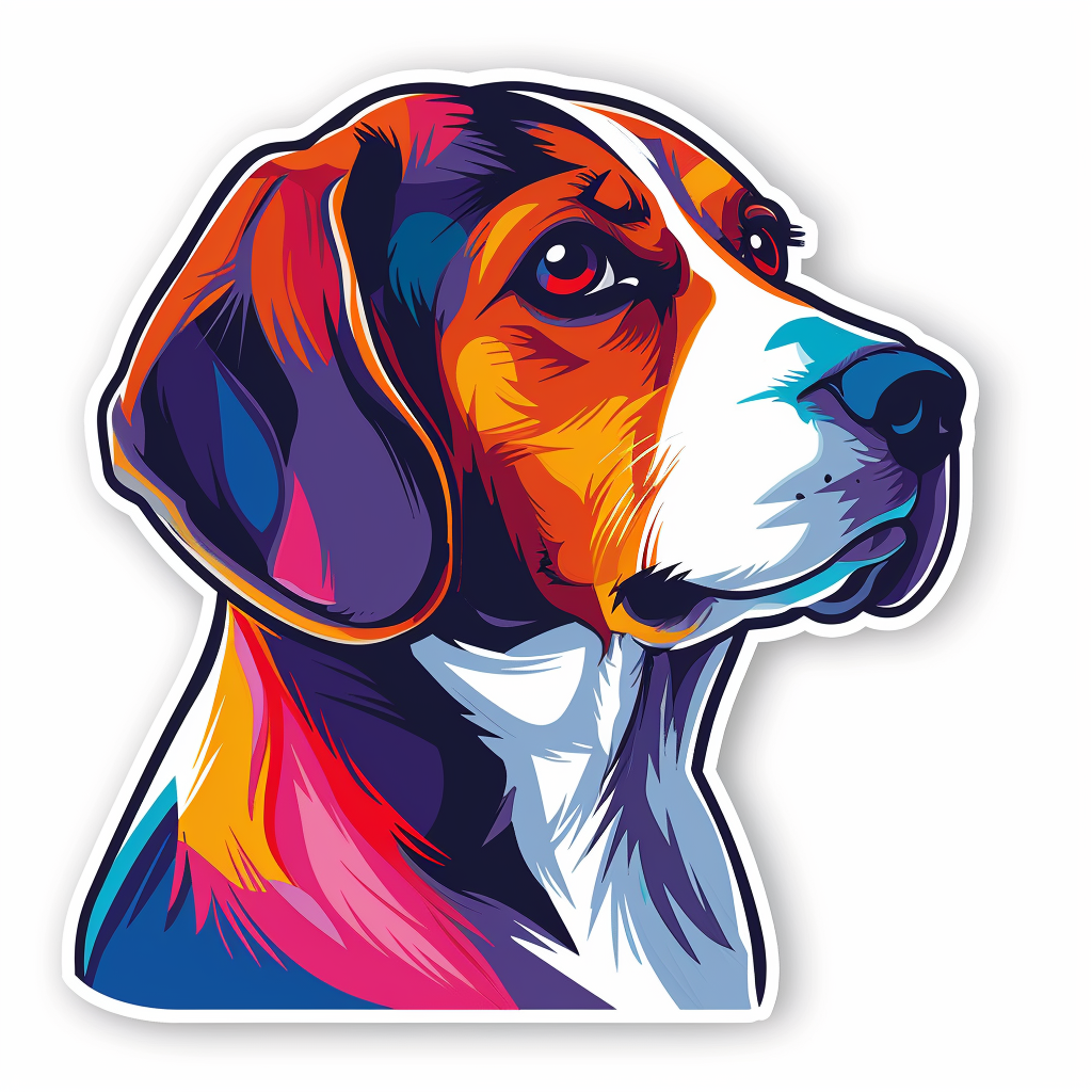 Beagle dog Vinyl Decal Sticker for Car, Laptop, Tumbler and more # F012157