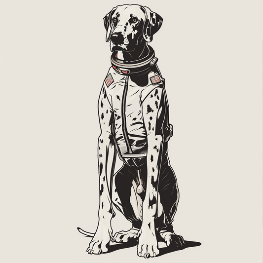 Adorable Great Dane Dog Expressive surreal Vinyl Decal Sticker for Car, Laptop, Tumbler and more # F017835