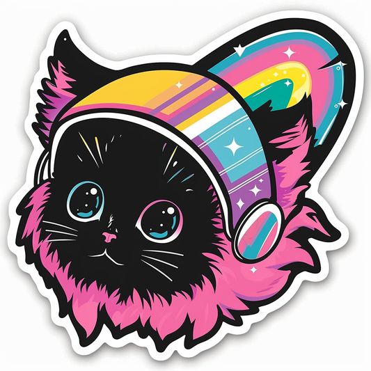 Adorable Turkish Angora Cat  Vinyl Decal Sticker for Car, Laptop, Tumbler and more # F020865-4" x 4"