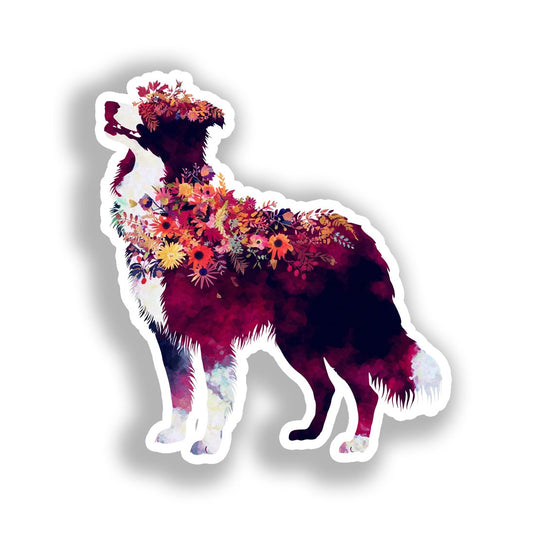 Border Callie Dog Vinyl Decal Sticker for Car, Laptop, Tumbler and more # A019037-4" x 4"