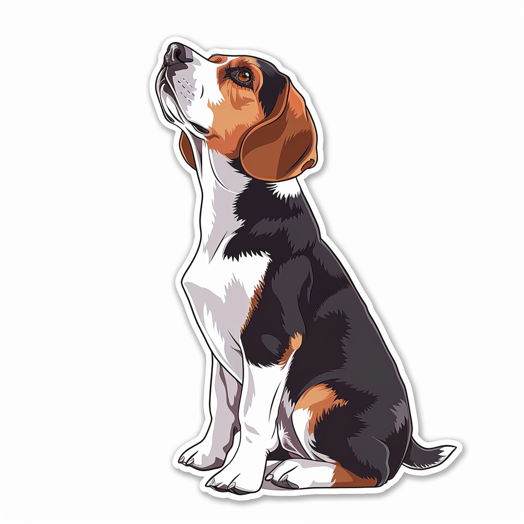 Beagle dog Vinyl Decal Sticker for Car, Laptop, Tumbler and more # F012022