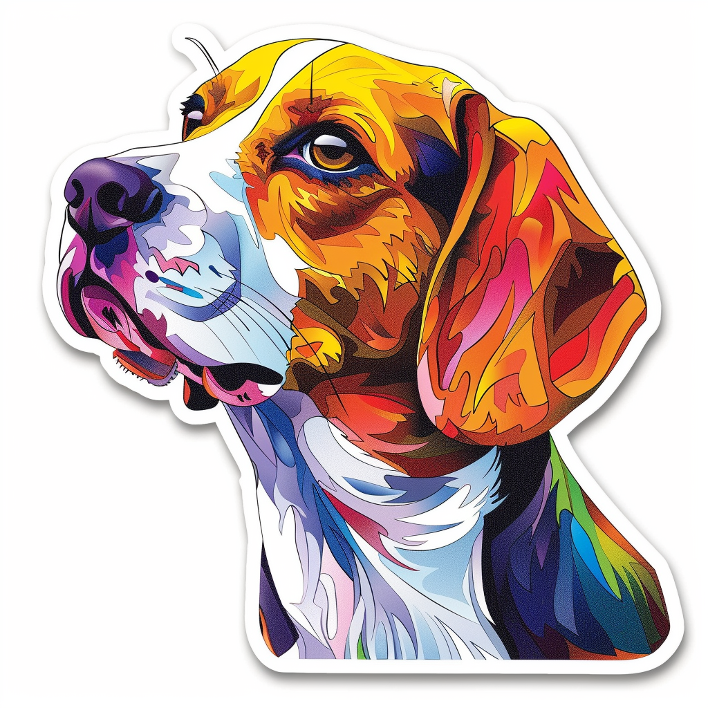 Beagle dog Vinyl Decal Sticker for Car, Laptop, Tumbler and more # F012092