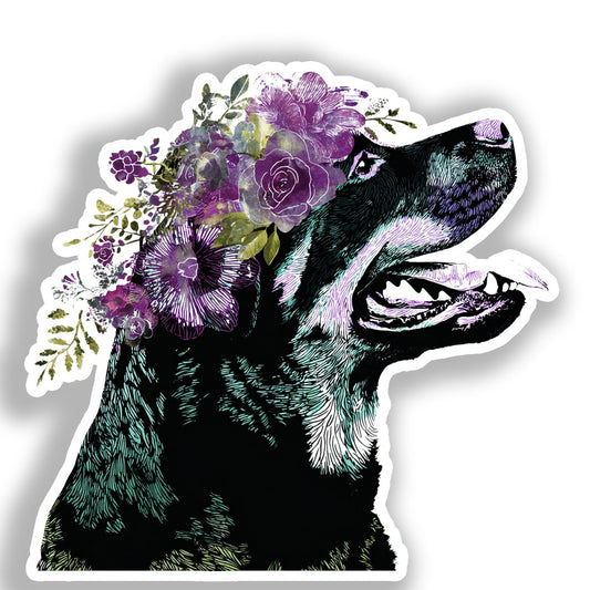Rottweiler Dog Vinyl Decal Sticker for Car, Laptop, Tumbler and more # A018139-4" x 4"
