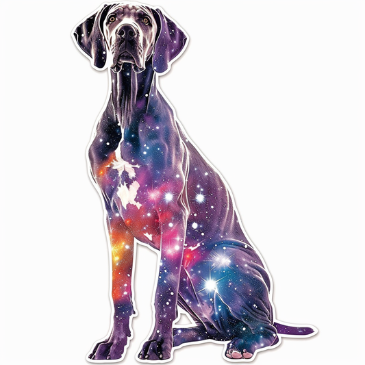 Great Dane Dog Expressive surreal Vinyl Decal Sticker for Car, Laptop, Tumbler and more # F022768