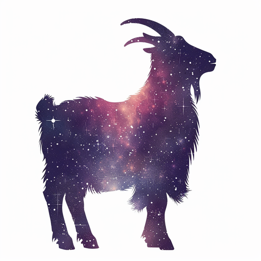 Goat majestic Expressive surreal Vinyl Decal Sticker for Car, Laptop, Tumbler and more # F020650-4" x 4"