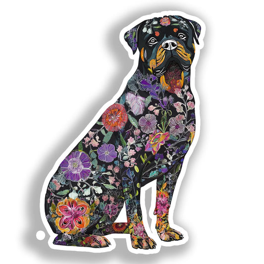 Rottweiler Dog Vinyl Decal Sticker for Car, Laptop, Tumbler and more # A018290-4" x 4"