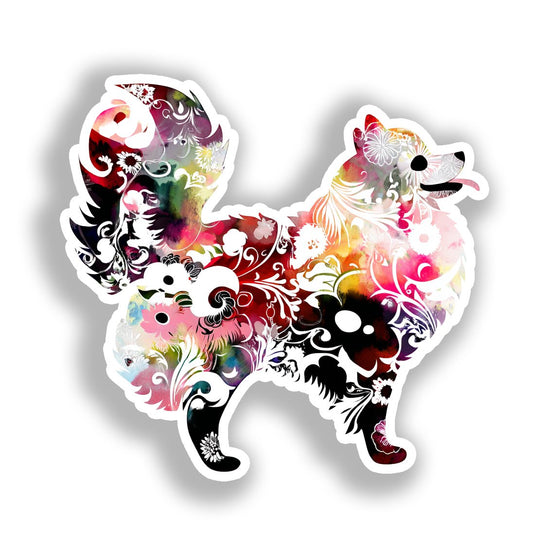 Pomeranian Dog Vinyl Decal Sticker for Car, Laptop, Tumbler and more # A017401-4" x 4"