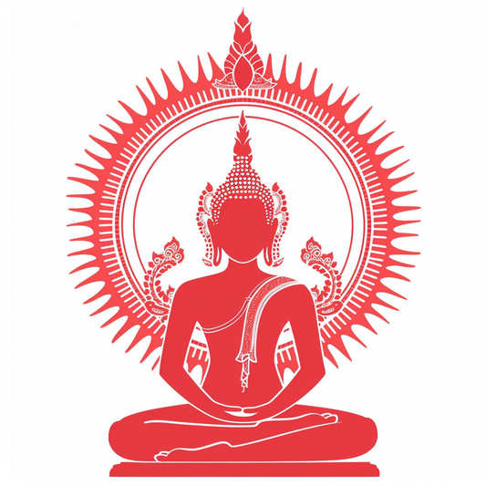 Sticker of a Buddha majestic Expressive surreal Vinyl Decal Sticker for Car, Laptop, Tumbler and more # F016911