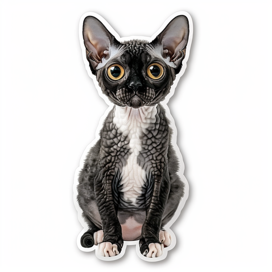 Devon Rex Cat Vinyl Decal Sticker for Car, Laptop, Tumbler and more # F09765