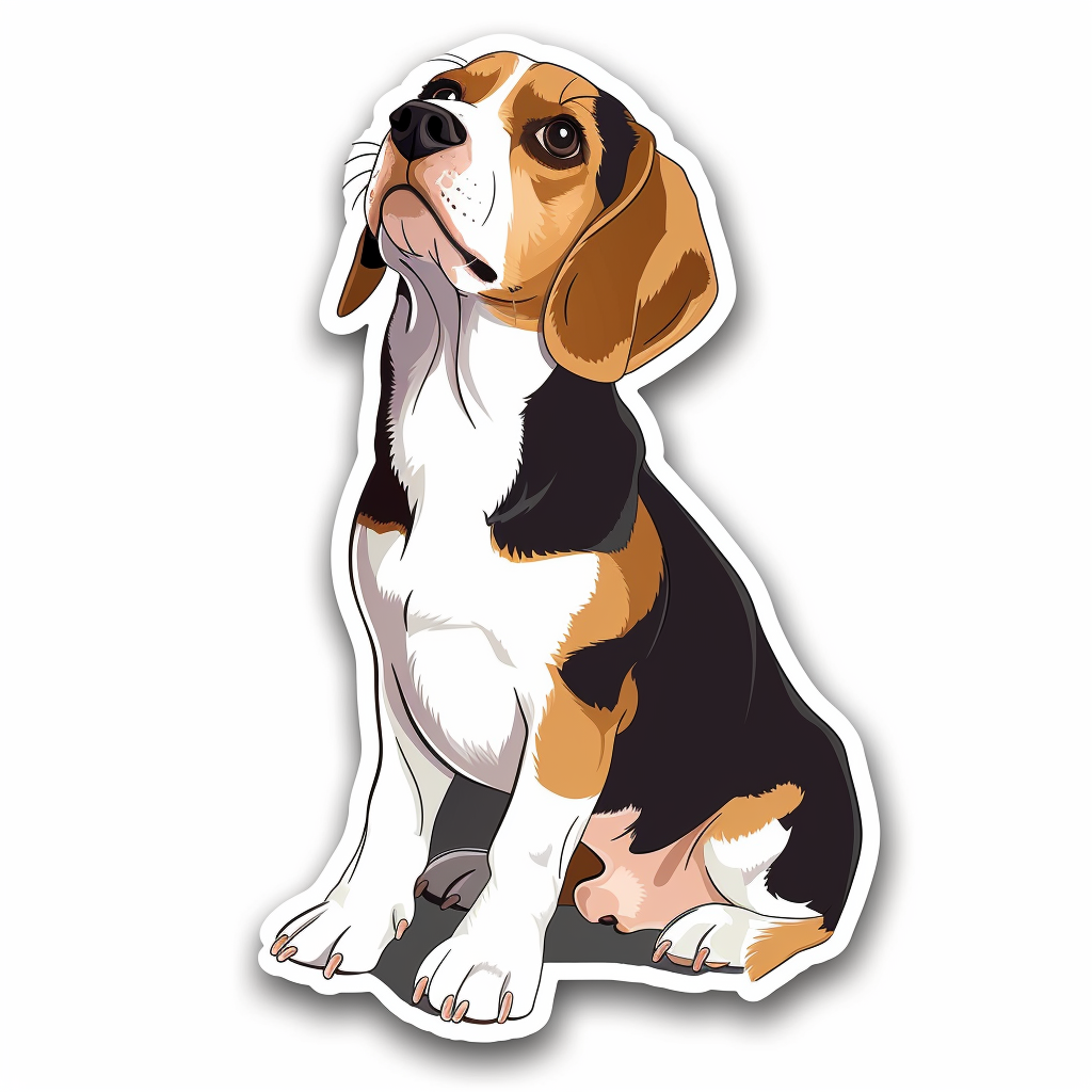 Beagle dog Vinyl Decal Sticker for Car, Laptop, Tumbler and more # F011809