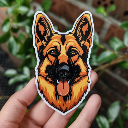 German Shepherd Dog Vinyl Decal Sticker for Car, Laptop, Tumbler and more # F011618