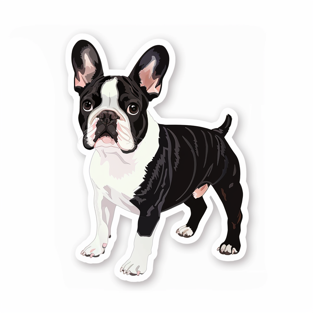 French Bulldog Vinyl Decal Sticker for Car, Laptop, Tumbler and more # F07441