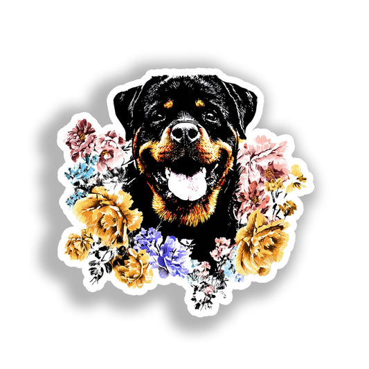 Rottweiler Dog Vinyl Decal Sticker for Car, Laptop, Tumbler and more # A018061-4" x 4"