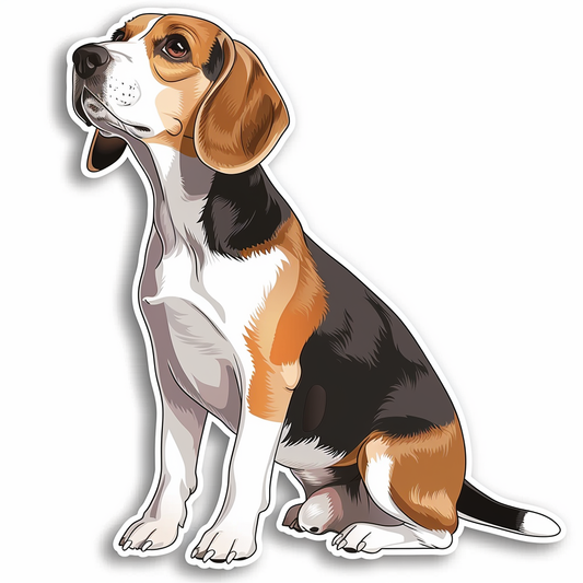 Beagle dog Vinyl Decal Sticker for Car, Laptop, Tumbler and more # F011835