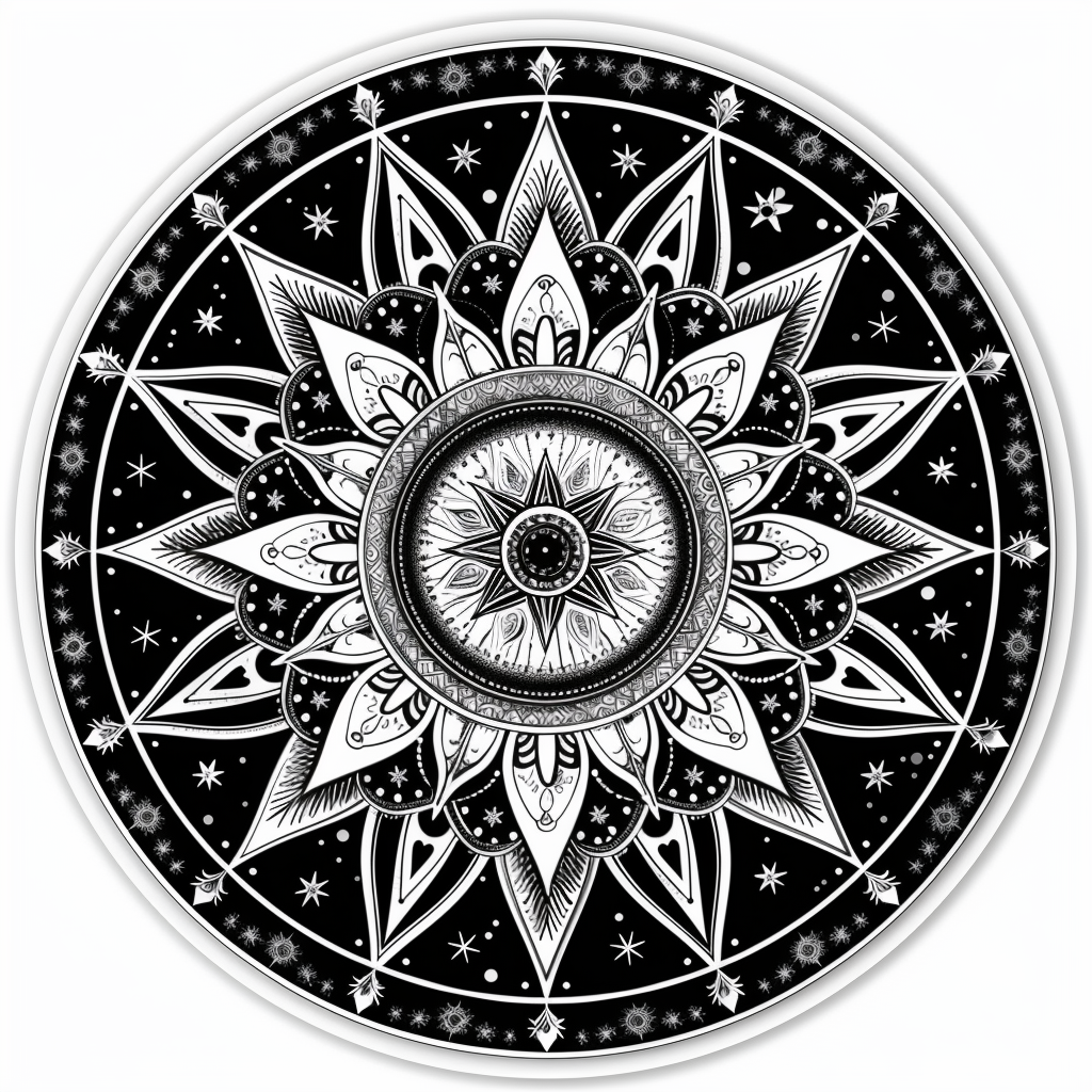 Mandala Vinyl Decal Sticker for Car, Laptop, Tumbler and more # F08137