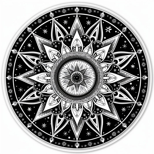 Mandala Vinyl Decal Sticker for Car, Laptop, Tumbler and more # F08137