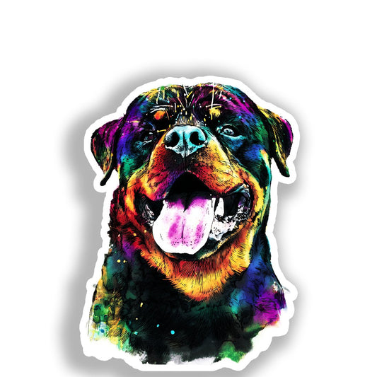 Rottweiler Dog Vinyl Decal Sticker for Car, Laptop, Tumbler and more # A018295-4" x 4"