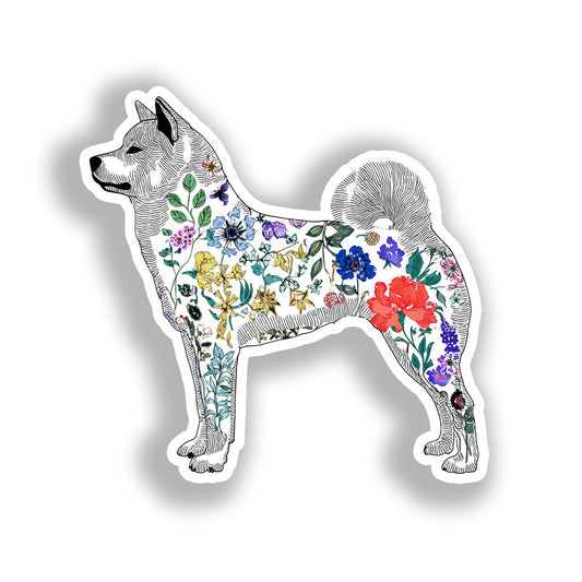 Akita Dog Vinyl Decal Sticker for Car, Laptop, Tumbler and more # A018833-4" x 4"