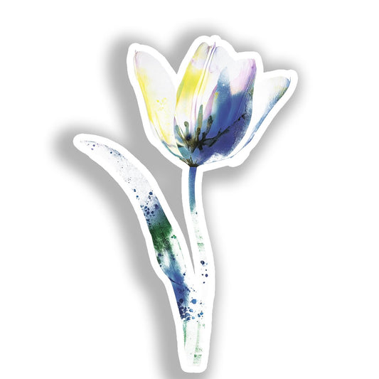 Tulip Flower Vinyl Decal Sticker for Car, Laptop, Tumbler and more # A019116-4" x 4"
